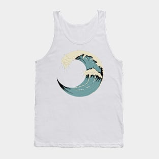 Blue Ocean Waves Tank Top